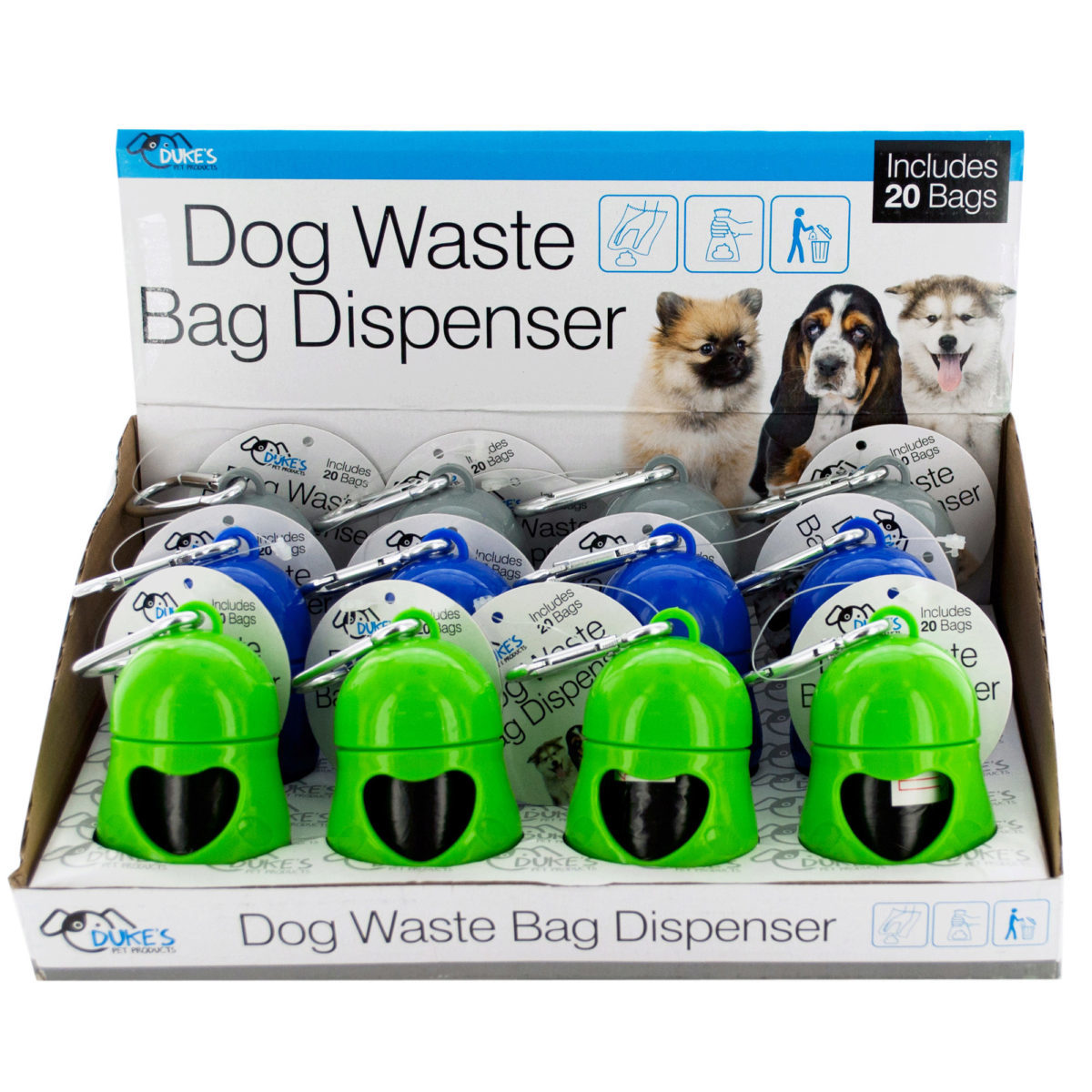 Wholesale Assorted Dog Waste Bag Dispensers 3.25" x 2" Pet Care