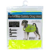 Reflective Dog Safety Vest - Neon Yellow, 5 Strips, Nylon