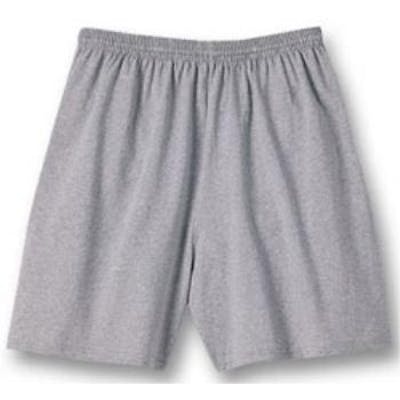 grey cotton gym shorts