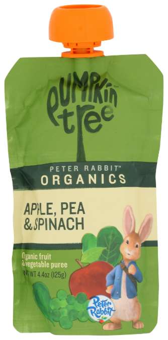 Peter Rabbit Organic Baby Food 10pk - Apple Pea & Spinach