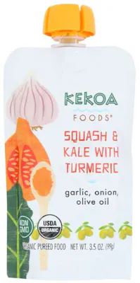 Kekoa Food Baby 6pk - Squash Kale Turmeric