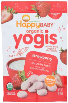 Happy Baby 8pk - Strawberry Yogurt Snacks
