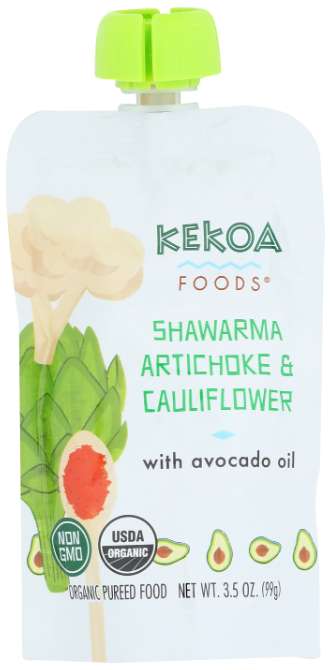 Kekoa Baby Food 6pk - Shawarma Artichoke and Cauliflower