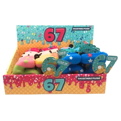 6-7 Clip-On Plush - Assorted