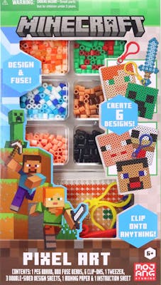 Minecraft Pixel Art Fuse Bead Craft Kits - 6 Designs