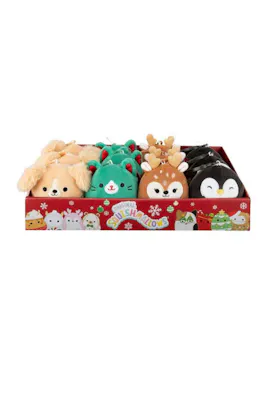 Squishmallows Clip On Holiday Plush, Assorted - 3.5"