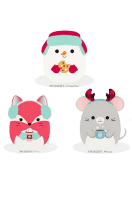 Squishmallows Holiday Plush,  Assorted - 5"