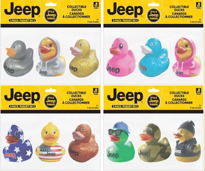 Jeep Ducks, Assorted - 3 Pack
