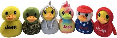 Jeep Ducks Plush, Assorted - 3.37" Tall