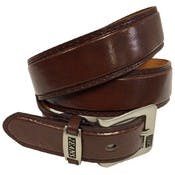 Men's Faux Leather Belts - Brown