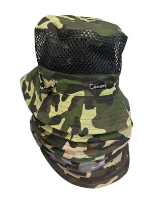 Camo Mesh Bucket Hats - Assorted