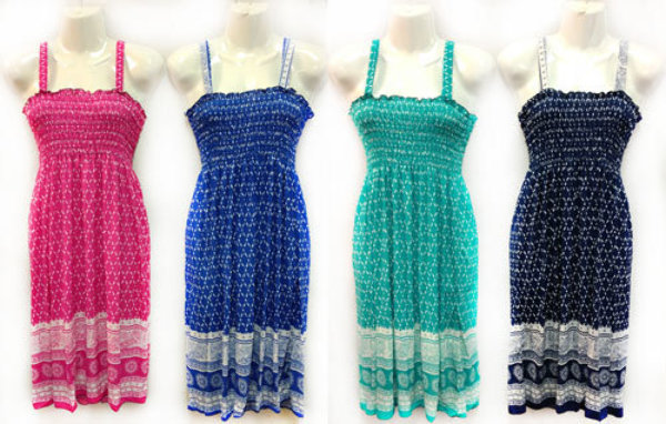 smocked bodice sundress