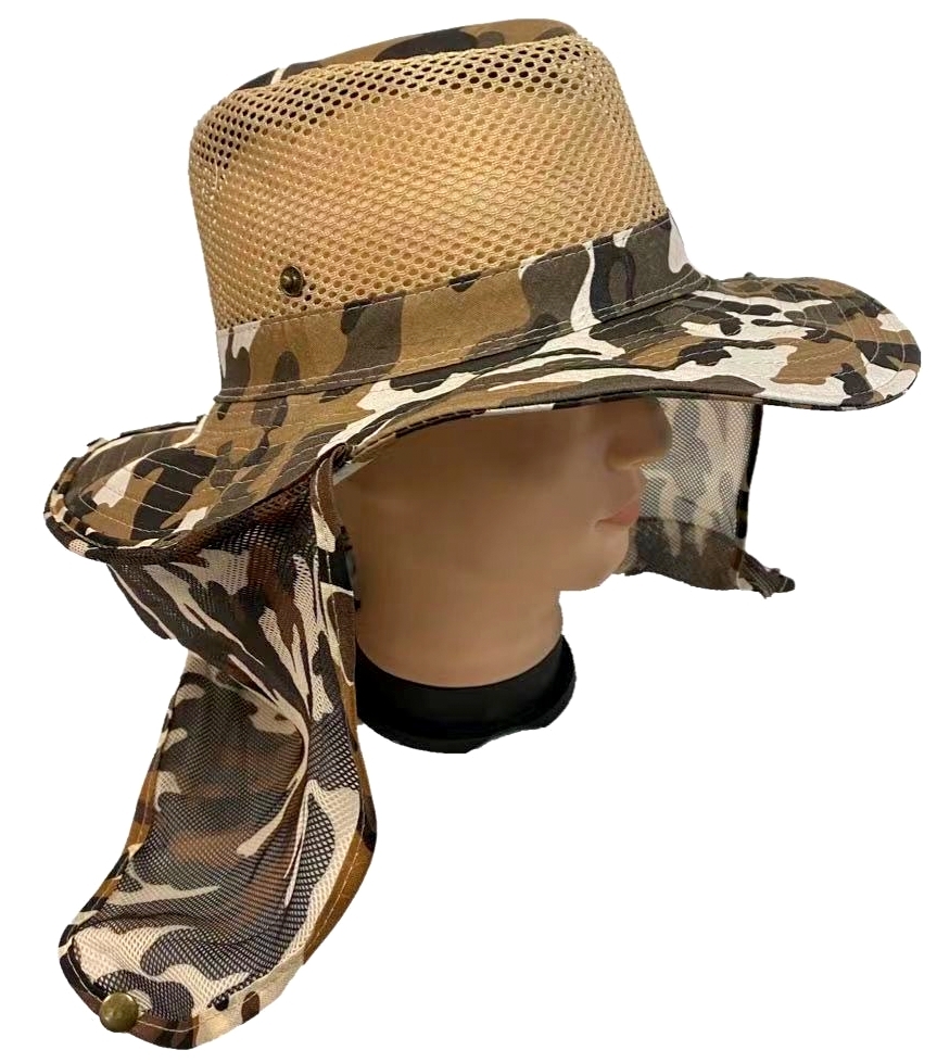 Wholesale Mesh Boonie Hat with Mesh Neck Cover | DollarDays