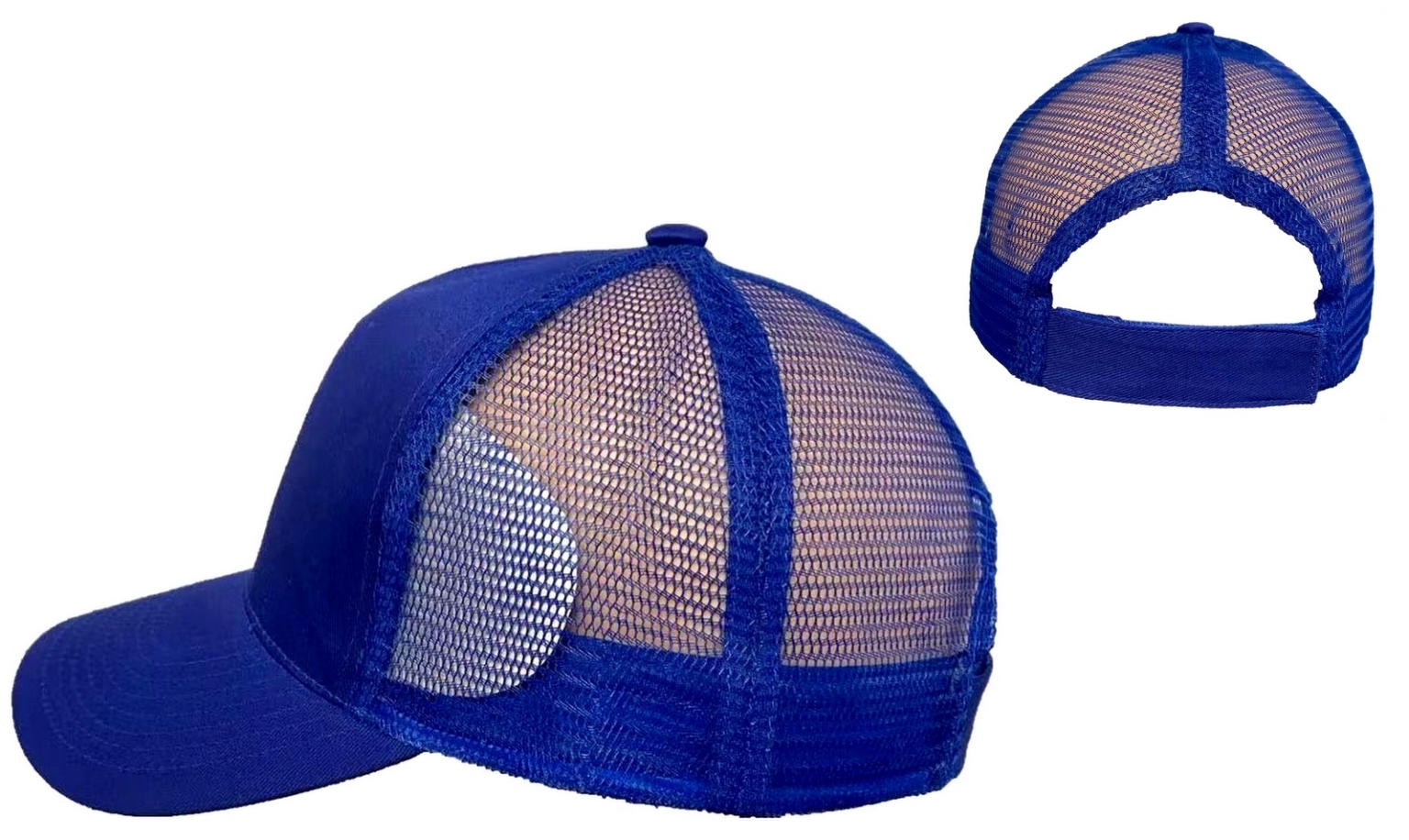 Wholesale Mesh Baseball Caps Royal Blue DollarDays