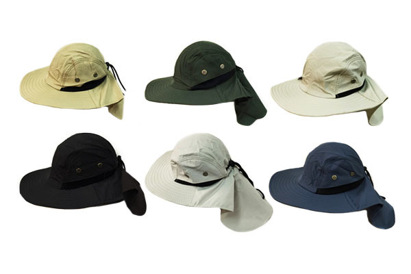 Neck Cover Outdoor Hats - Assorted