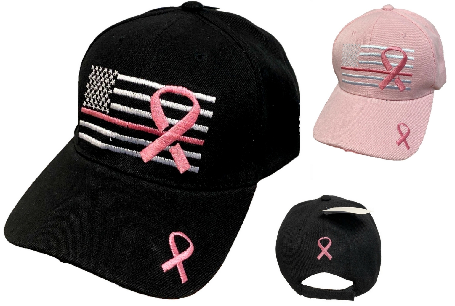 breast cancer baseball hats