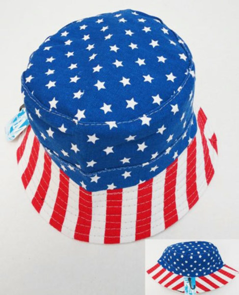  USA Patriotic Fourth of July Red White & Blue American Flag  Bucket Hat : Clothing, Shoes & Jewelry