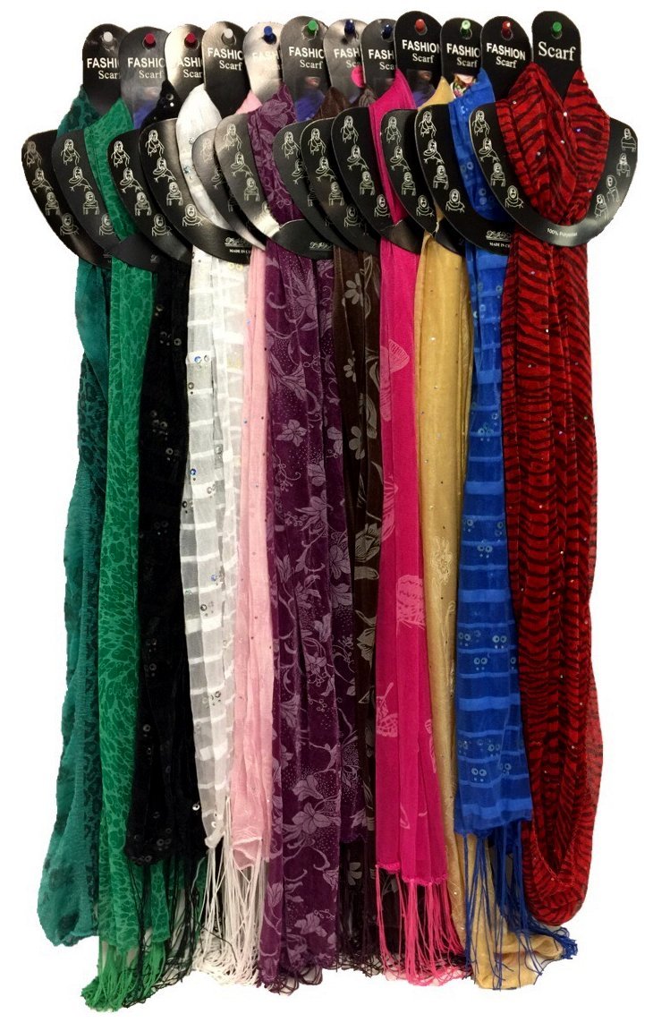 Wholesale Light Weight Assorted Scarves DollarDays