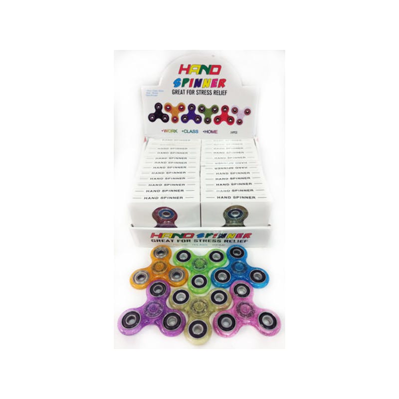 Glitter Fidget Spinner Assorted Colored