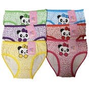Girl's Cartoon Print Briefs - Assorted