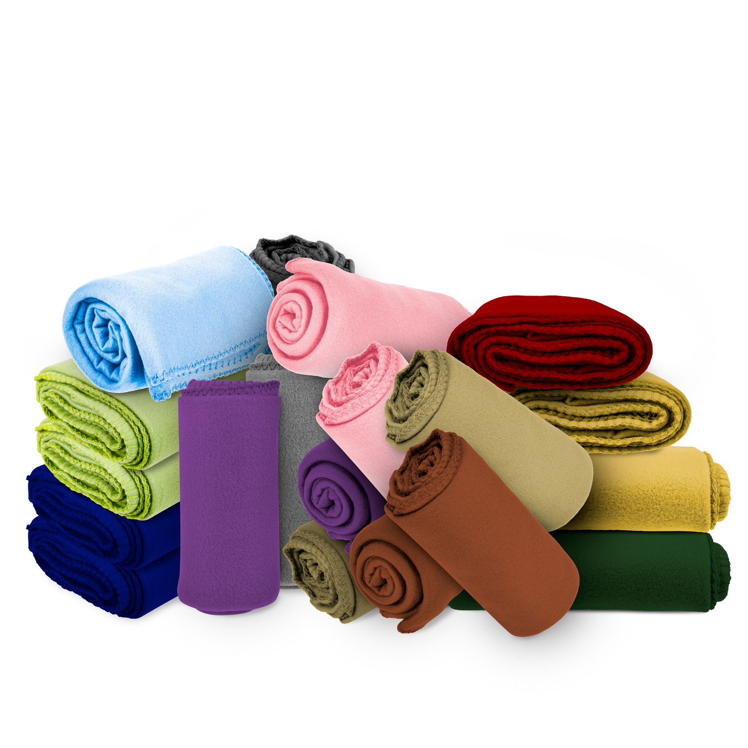 Wholesale Fleece Blankets Assorted Colors, 50" x 60" DollarDays