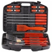 BBQ Grill Set - Carrying Case, 18 Pieces
