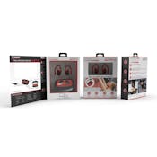 Wrap Around TWS Wireless Earbuds - Red