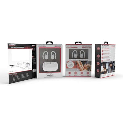 Wrap Around TWS Wireless Earbuds - White