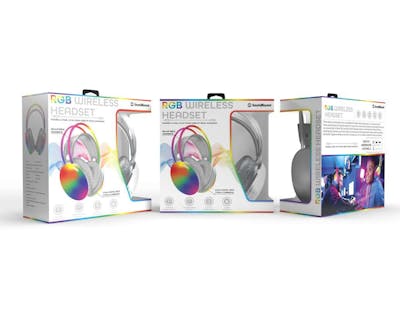 RGB Wireless Headphones - Gray