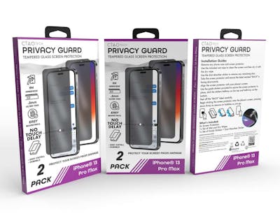 Iphone 13 Pro Max Glass Privacy Screen Protector, 2pk