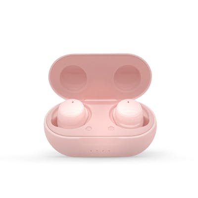Sports Sweat-Resistant Earbuds - Pink, 7 Hours, Microphone