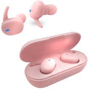 Sweat Resistant Sport Earbuds - Pink, Microphone