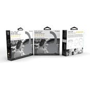 Wireless Over-Ear Headphones - White with Black, Foldable