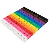 Math Linking Cubes - Set of 100, 10 Colors, Ages 3+