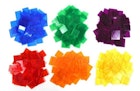 Transparent Square Tiles - 300 Pack, Assorted Colors image number null