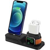 3-in-1 Charging Docks - iPhone, Apple Watch, and AirPods, Black