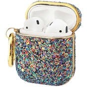 AirPods Cases - Purple Sparkle with Clip