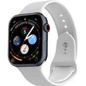 Apple Watch Dual Clasp Bands - White, Silicone, 42mm/44mm/45mm
