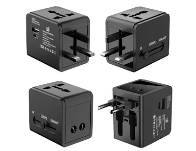 International Travel Adapters - Black
