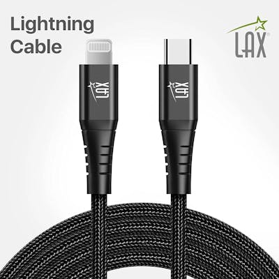 Apple MFi Certified Lightning to USB-C Cables - 10', Black