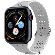 Apple Watch Lace Bands - Light Gray, Silicone, 38mm/40mm/41mm