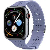 Apple Watch Lace Bands - Gray Blue, Silicone, 42mm/44mm/45mm