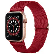 Apple Watch Mesh Bands - Red, Nylon, 42mm/44mm/45mm Face
