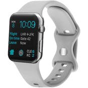 Apple Watch Bands - Gray, Silicone, 42mm/44mm/45mm Face
