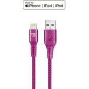 Apple MFi Certified Lightning USB Cable - Magenta, 10'