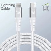 Apple MFi Certified Lightning to USB-C Cables - 10', Silver