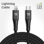 Apple MFi Certified Lightning to USB Type C Cables - 6', Black