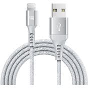 Apple MFI Certified Nylon Mesh USB to Lightning Cables - Slate Gray, 10'