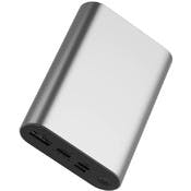 PD Aluminum 12000mAh Power Banks - Silver, 2 Ports