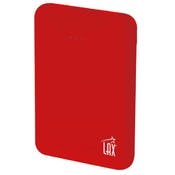 Rubberized Power Bank - 6600mAh, Red